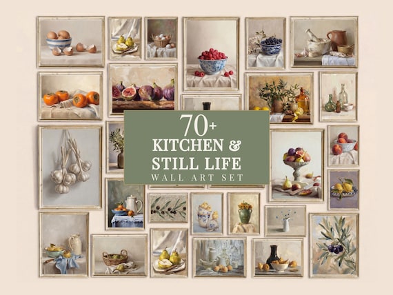 70+ Vintage Kitchen Wall Art