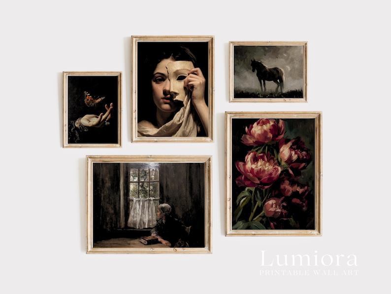 300+ Dark Academia Prints, Moody Gallery Wall, Gothic Gallery Wall, Vintage Dark Prints, Victorian Gallery, Mega Bundle Prints image 15