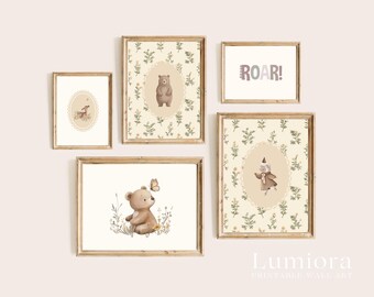 100+ Neutral Nursery Prints, Vintage Baby Room Decor, Boho Nursery Wall Art, Animal Poster Bundle, image 10