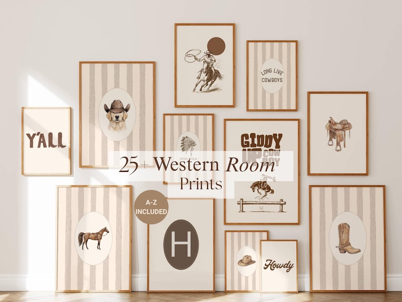 25+ Vintage Western Prints