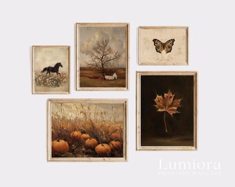 700+ Autumn & Halloween Wall Art Set, Vintage Fall Gallery Wall, Moody Spooky Prints, Dark Academia Decor, Halloween Poster Bundle, image 14