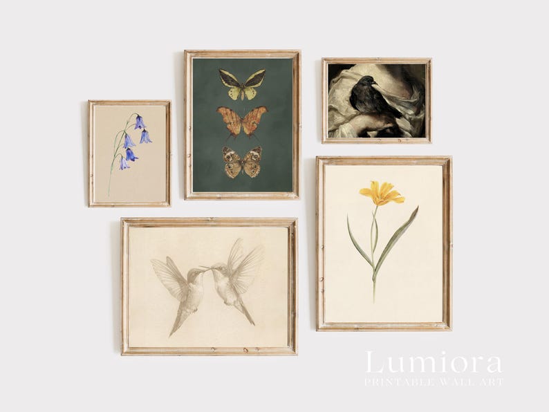100+ Botanical Prints Set, Floral Wall Art Bundle, Botanical Drawings & Flower Sketches, Digital Download Gallery Wall Set image 10
