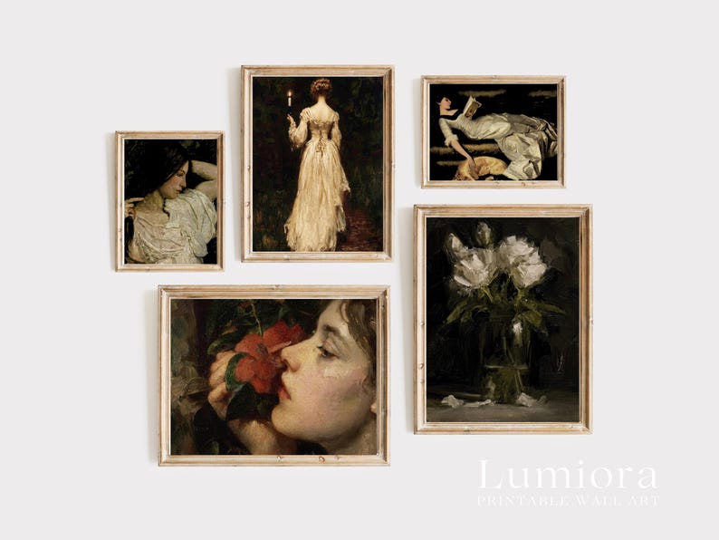 300+ Dark Academia Prints, Moody Gallery Wall, Gothic Gallery Wall, Vintage Dark Prints, Victorian Gallery, Mega Bundle Prints image 11