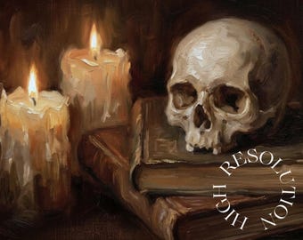 200+ Halloween Frame TV Art Bundle, Vintage Moody Ghost Painting, Spooky Samsung TV Background, image 8