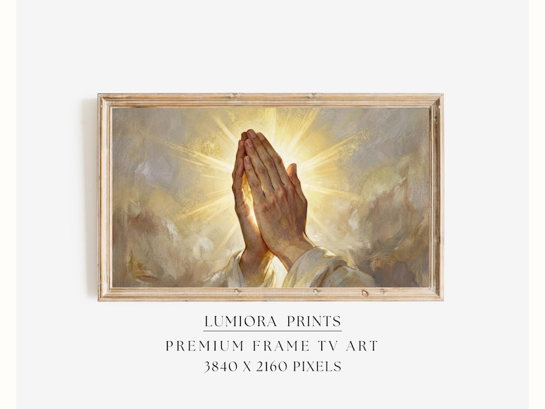 Praying Hands TV Art
