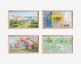 1100+ Samsung Frame TV Art Mega Bundle, All Season Frame TV Art, Whole Year Holiday Screen Art, Vintage Oil Painting, image 17