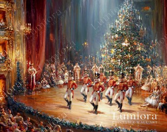 Samsung Frame TV Art Nutcracker Ballet • Classic Christmas Theater Scene • Elegant Holiday Wall Art • Vintage Nutcracker Painting, image 7