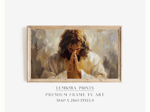 Jesus Praying TV Art