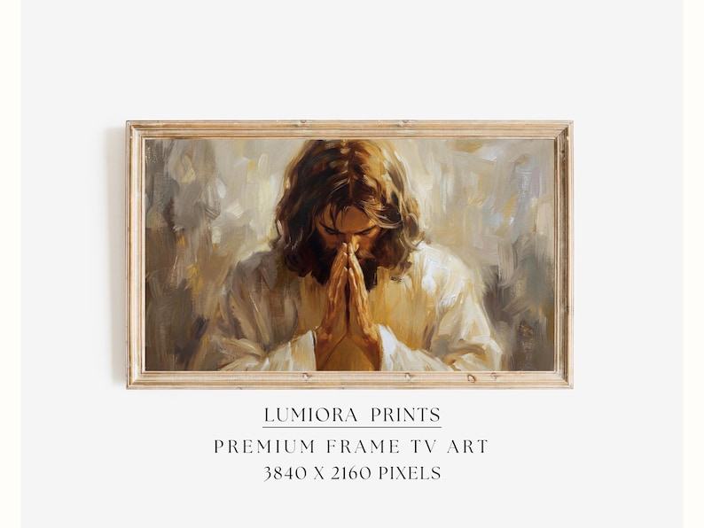 Jesus Praying TV Art