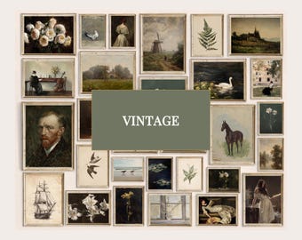 1550+ Fall & Halloween Vintage Wall Art Mega Bundle, The Ultimate Gallery Wall Set, Dark Academia, Cottagecore, Autumn Decor, image 4