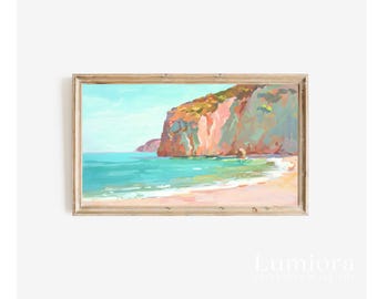 30+ Summer Frame TV Art Mega Bundle, Coastal & Beach Oil Painting Set, Colorful Ocean TV Art, Samsung Frame TV Art, Instant Download, image 10