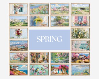 1100+ Samsung Frame TV Art Mega Bundle, All Season Frame TV Art, Whole Year Holiday Screen Art, Vintage Oil Painting, image 4
