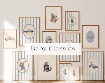 150+ Vintage Nursery Prints, Neutral Baby Room Decor, Boho Nursery Wall Art, Animal Poster Bundle, Cottagecore Baby Art, image 9