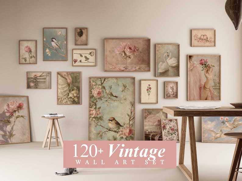120+ French Country Gallery Wall Set