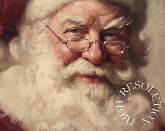 1000+ Vintage Christmas Wall Art Set, Holiday Gallery Wall, Santa Claus Painting, Christmas Prints Bundle, Trendy Winter Decor Printables, image 9