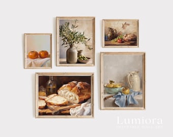 70+ Vintage Kitchen Wall Art, Still Life Print Set, Farmhouse Kitchen Decor, Fruit Painting, French Country Art, Dining Room Gallery Wall, image 8