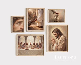 100+ Christian Wall Art Prints, Faith Wall Art, Religious Gallery Set, Jesus Print Bundle, Nativity Scene Art, Christian Art Set, image 9