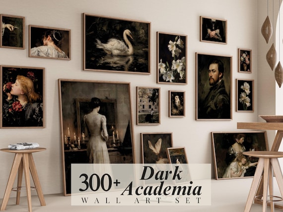 300+ Dark Academia Wall Art Set