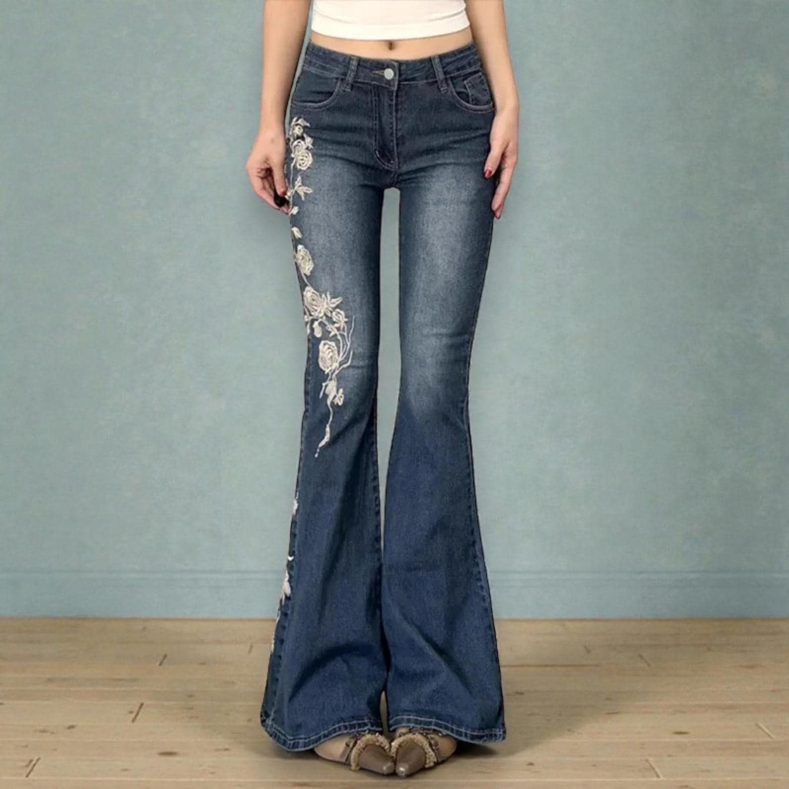Y2k Flare Jeans - Etsy UK