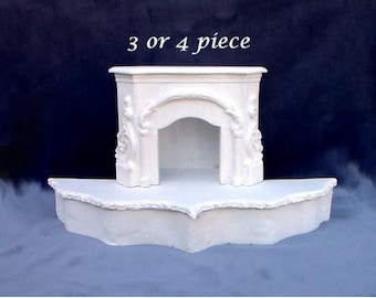FONGKNOX Casa delle bambole, mini camino, scala 1/12, decorazione casa delle bambole, mobili, casa delle bambole in legno, mobili in miniatura, decorazione ornamentale, bianco