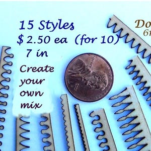 Miniature Dollhouse Trim Wood Laser Tiny