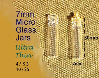 Miniature Glass Jars Candy Dispenser Half Inch Scale