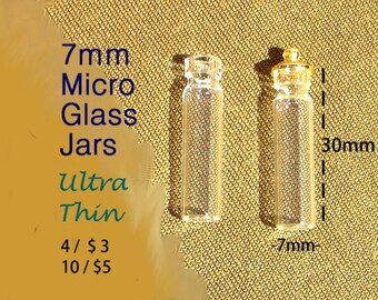 Miniature Glass Jars Candy Dispenser Half Inch Scale