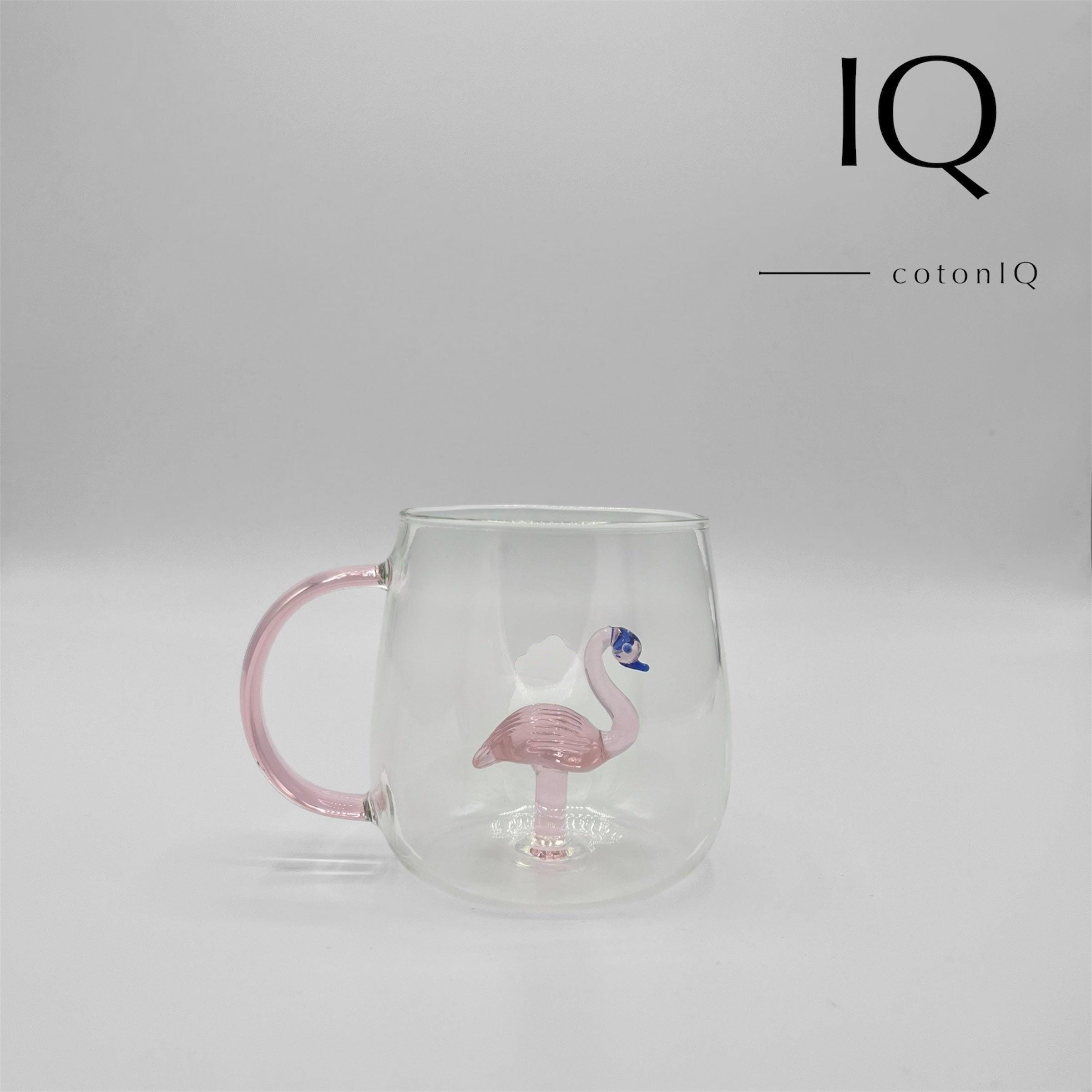Glass Mug With 3D Figure  Flamingo  380 Ml - Etsy