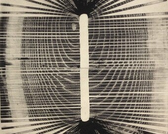 Original Etching . Minimalist . Architectural : "Fossil" . Print Size 14" x 18" . Unframed