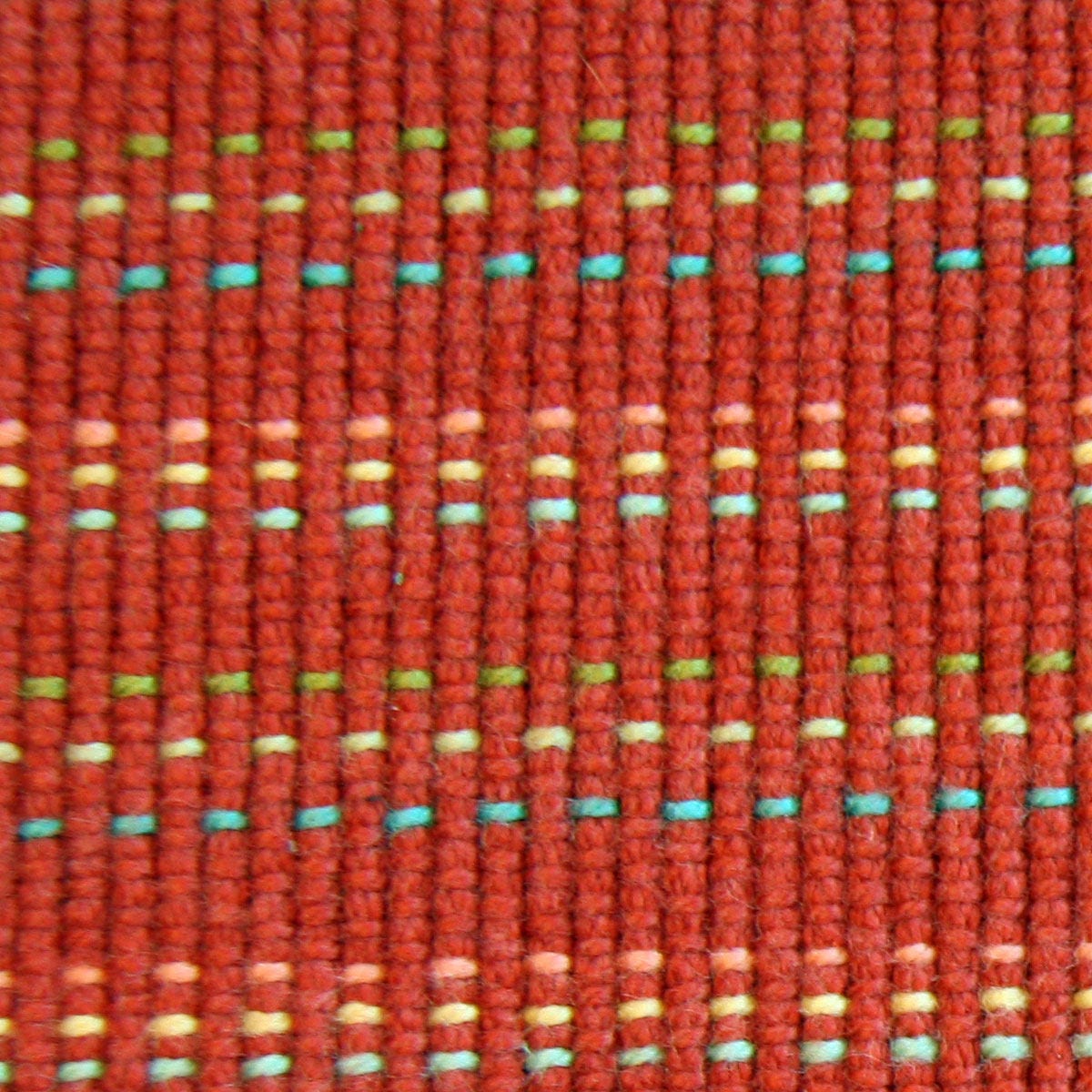 Hand Woven Placemat and Napkin Set in Red with Stripes of Etsy