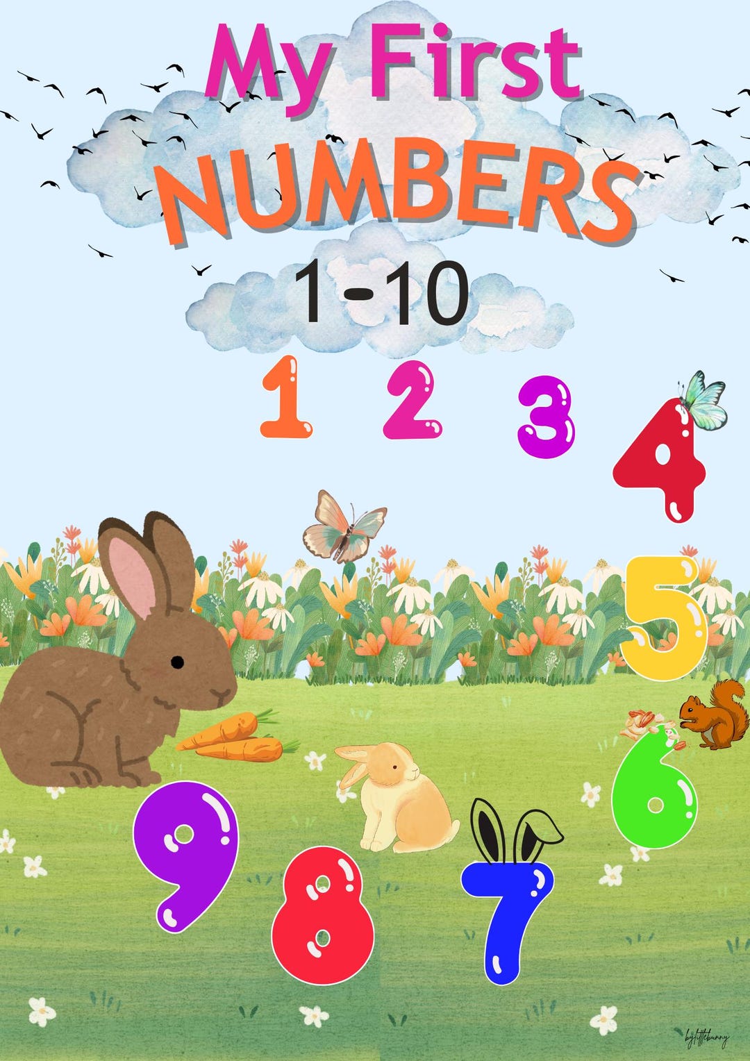 My First Numbers Book- A Basic Number Books Suitable for Kindergarten ...