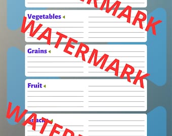Grocery List Printable | Weekly Shopping List Template | Cute Organized Grocery Planner | Instant Digital Download PDF