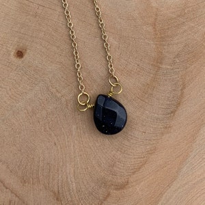 Blue Goldstone Necklace