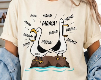 Mouette maman maman maman - chemise personnalisée - cadeau drôle de fête des mères pour maman - t-shirt Nemo - Le monde de Nemo