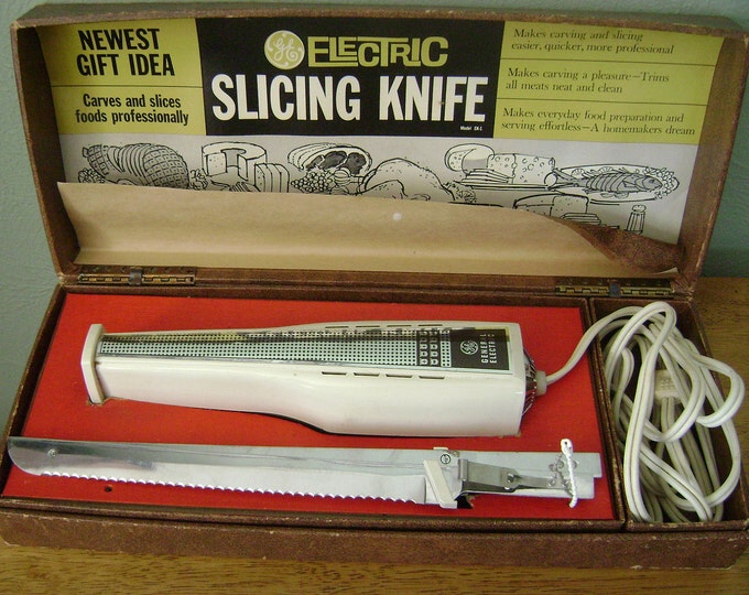 General Electric Carving Knife Vintage Kitchen Gadget 1963 Model EK1