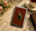 Lily of the Valley Cigarette Case id case Wallet Business Card Holder Business Card ID Holder Wallet Deco
