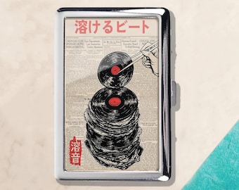 Estuche retro japonés para cigarrillos, identificación, tarjetero, funda para tarjetas de visita, tarjetero decorativo