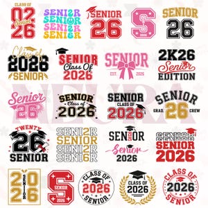 Pakiet SVG dla absolwentów 2026 r.: projekty absolwentów z 2026 r. (do pobrania w wersji cyfrowej)