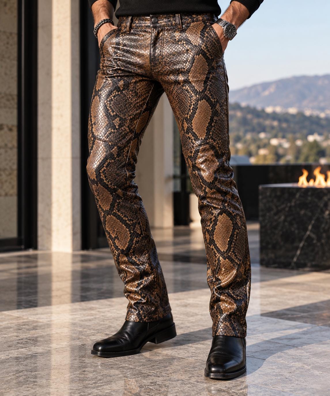 Snakeskin Pants - Etsy
