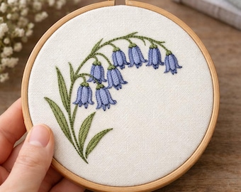 Bluebell Embroidery Pattern – Instant Printable PDF