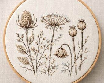 Sleeping Garden Study – Hand Embroidery Pattern (PDF)