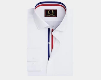 Red Tide Rush Semi Formal Shirt - Stylish Dress Shirt for Men