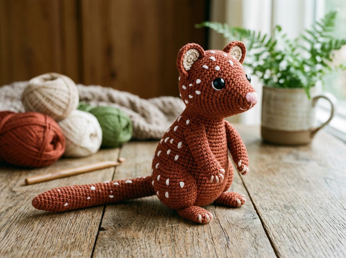 Weasel Rochet Pattern Spotted Weasel Amigurumi Crochet Pattern - Intermediate Stuffed Animal ...