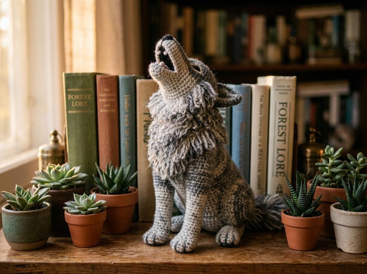30 Wolf Crochet Patterns to Stitch for Woodland Decor, Gifts, and Amigurumi Displays 27 Howling Wolf Crochet Pattern