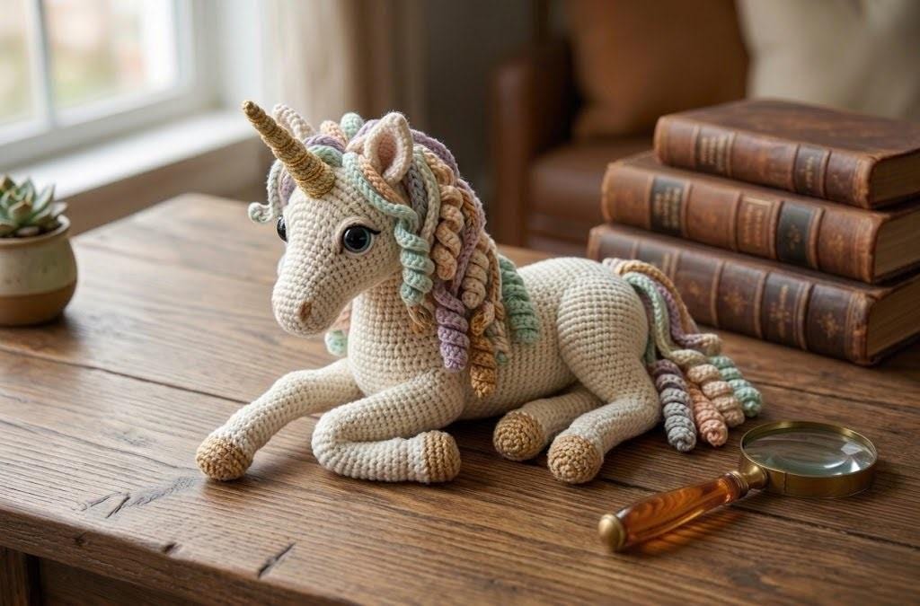 ユニコーンあみぐるみ - Etsy 日本