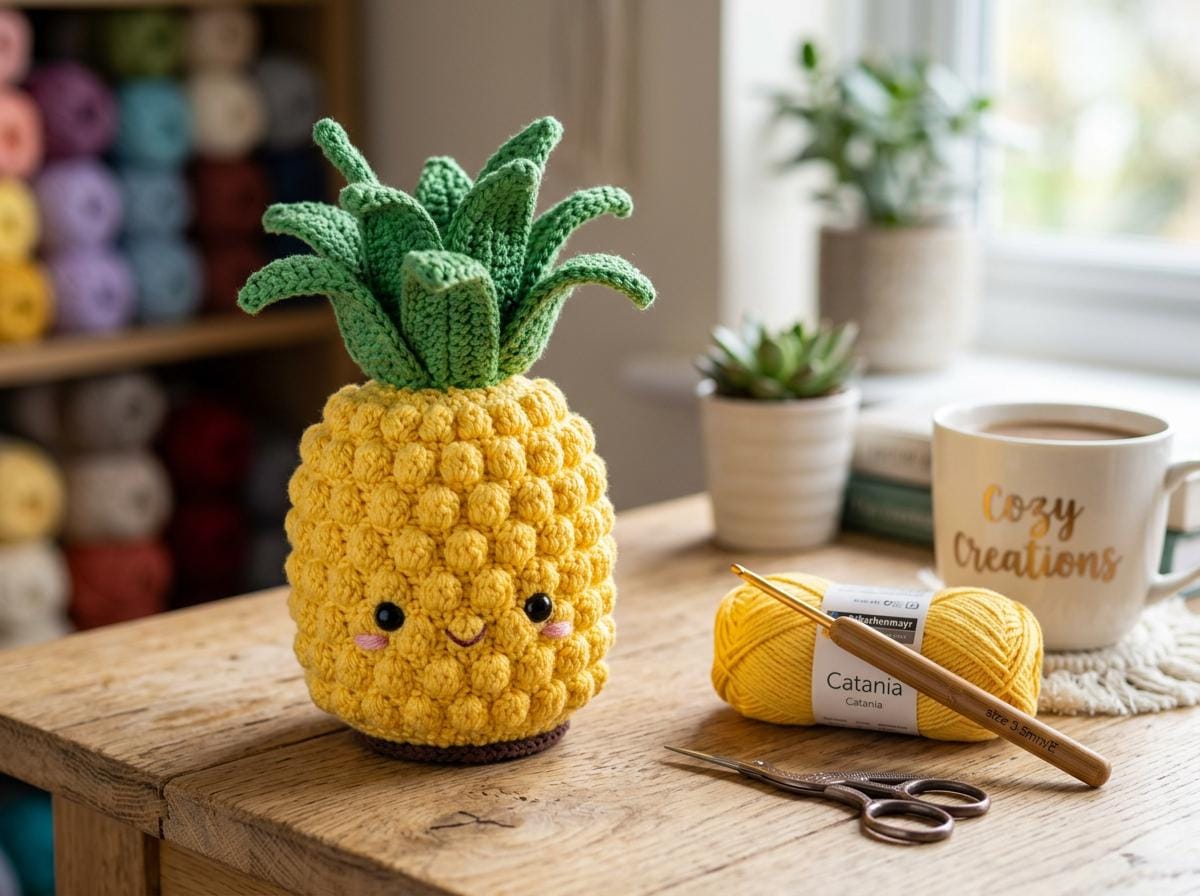 パイナップルのかぎ針編みパターン - Etsy 日本