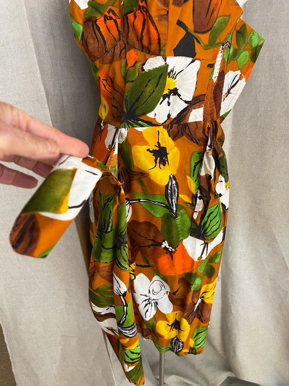 Vintage 1960s hawaiian dress mint condition Parad… - image 6