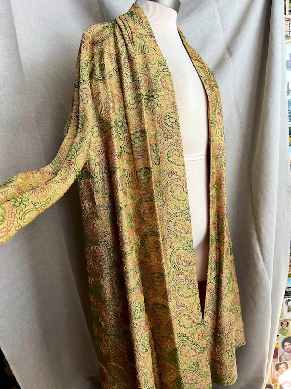 David Gold Jacket Vintage designer coat David Hart gold brocade - Gem