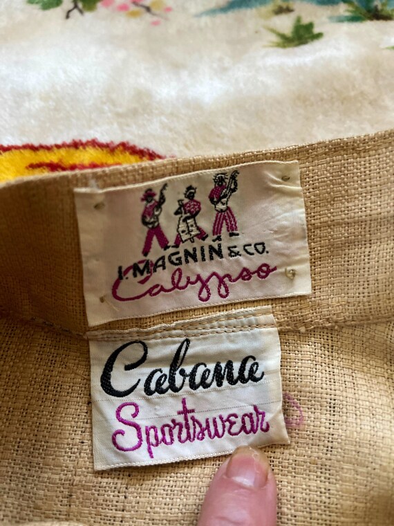 Vintage 1950s designer skirt I magnin store label… - image 2