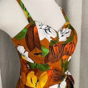 Mid century vintage hawaiian dress mint condition Paradise Hawaiian label